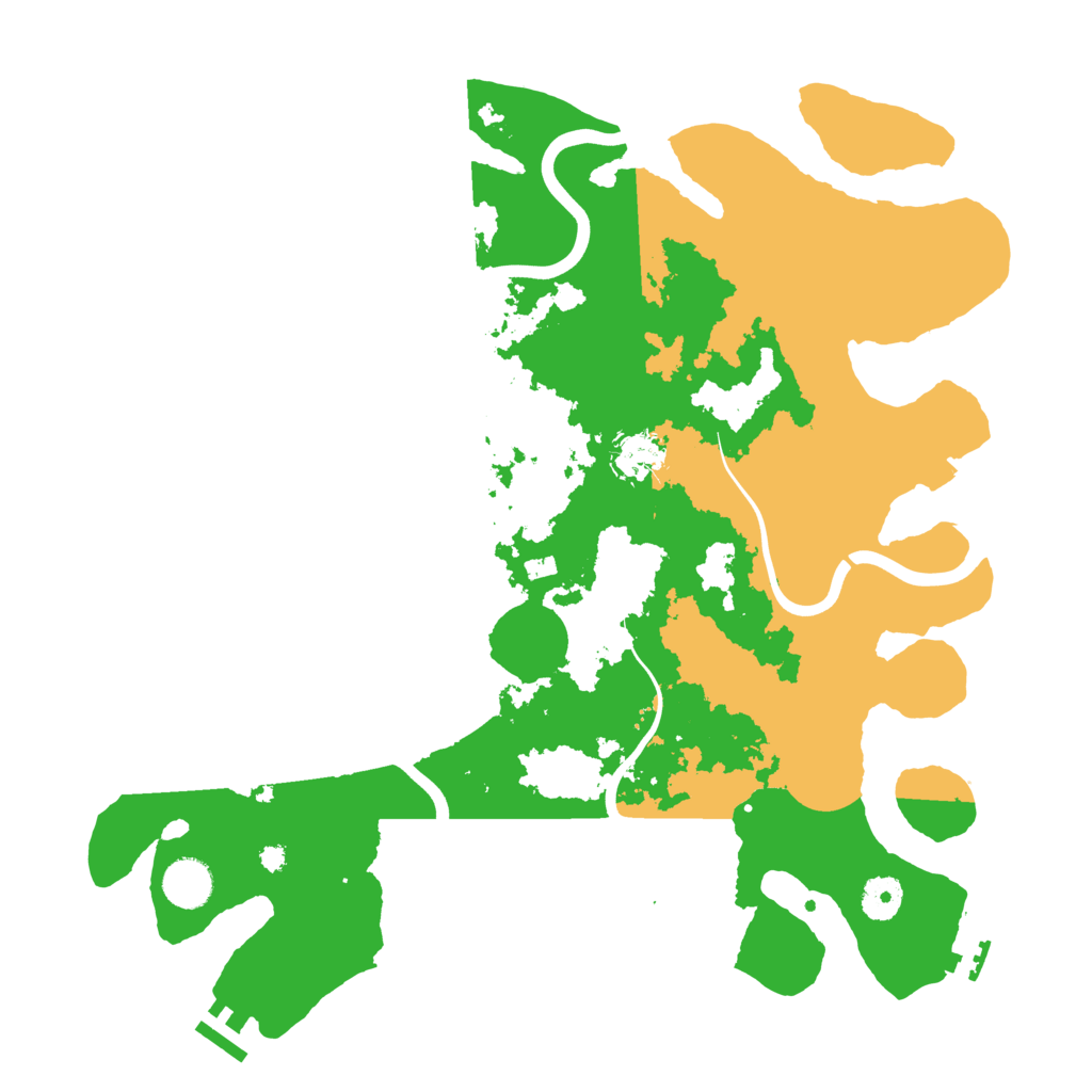 Biome Rust Map: Procedural Map, Size: 3850, Seed: 111005365