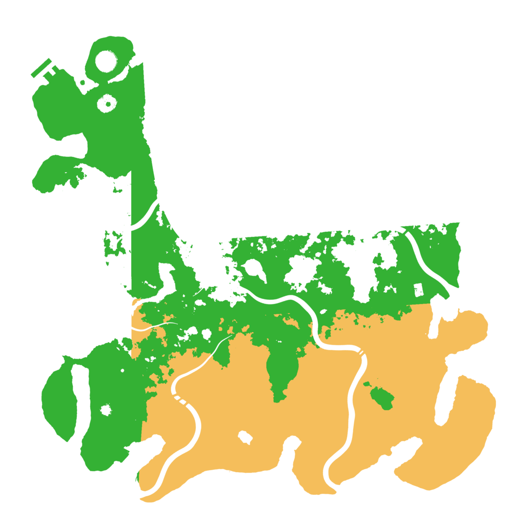 Biome Rust Map: Procedural Map, Size: 4300, Seed: 97275832