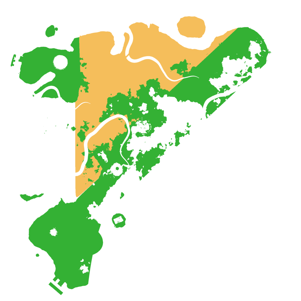 Biome Rust Map: Procedural Map, Size: 3700, Seed: 3465453