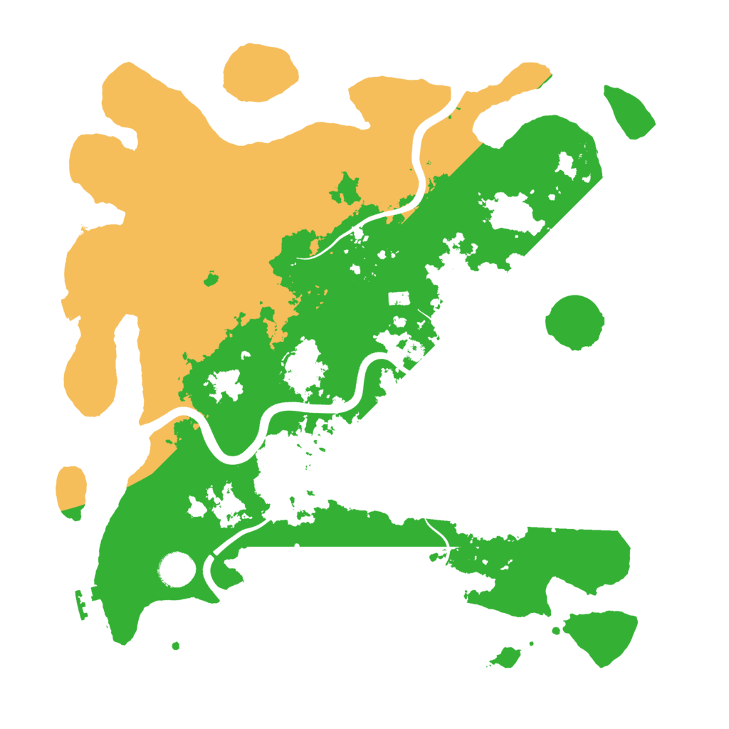 Biome Rust Map: Procedural Map, Size: 3700, Seed: 2012108344