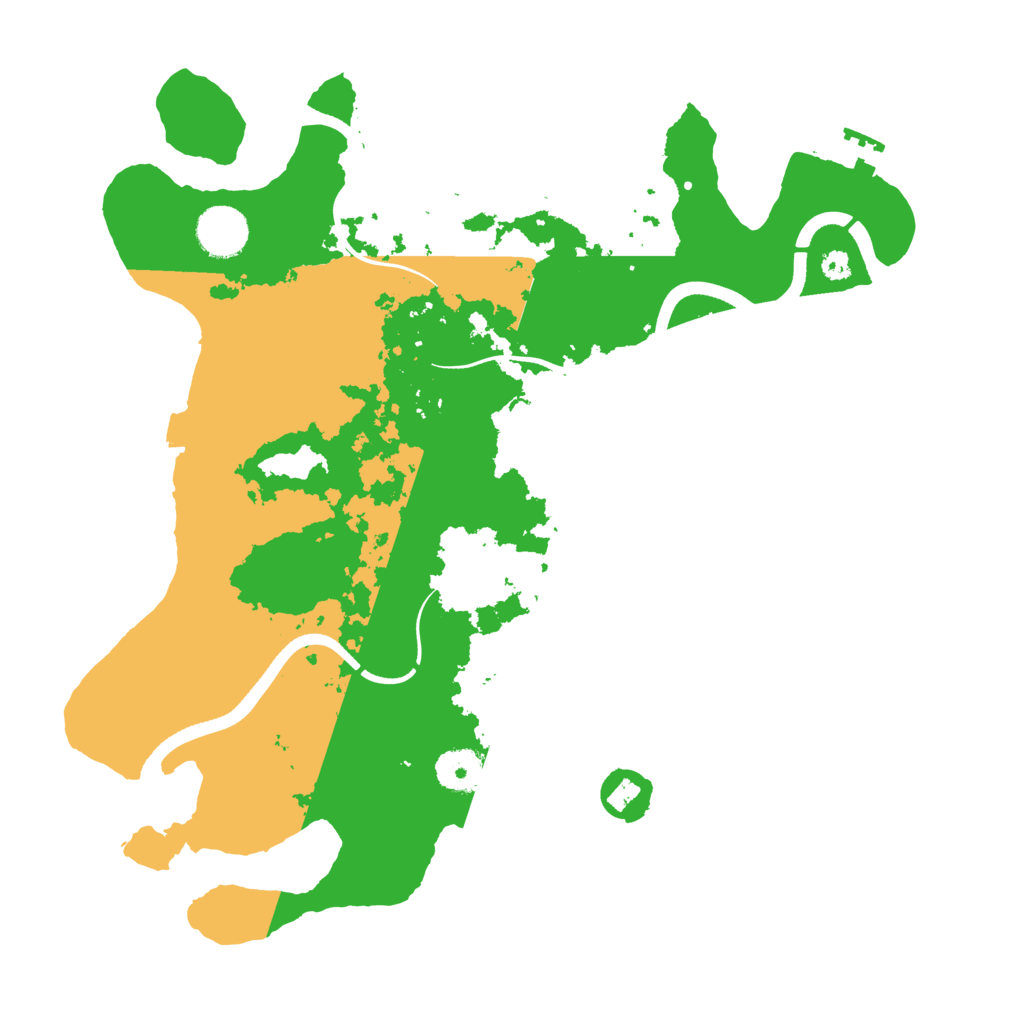 Biome Rust Map: Procedural Map, Size: 3500, Seed: 589762