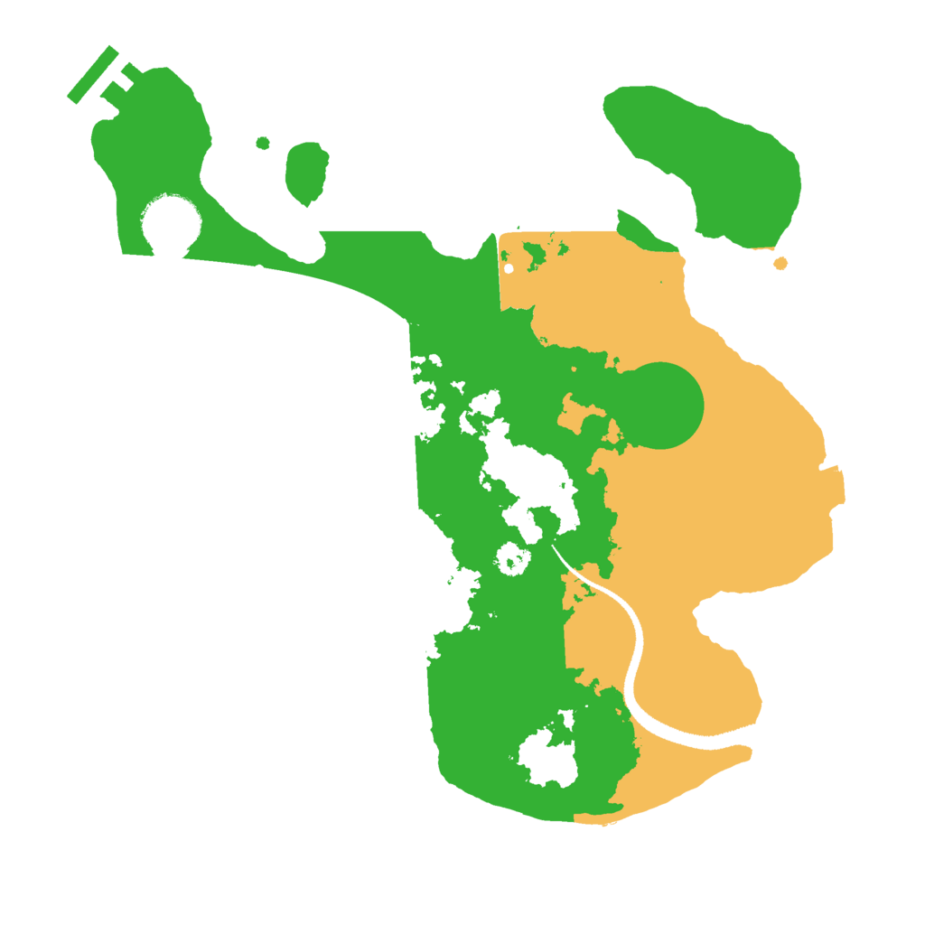 Biome Rust Map: Procedural Map, Size: 2800, Seed: 390139300