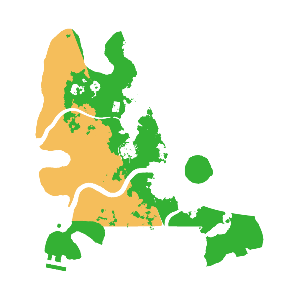 Biome Rust Map: Procedural Map, Size: 3000, Seed: 3007