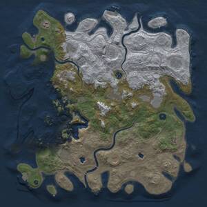 Thumbnail Rust Map: Procedural Map, Size: 4500, Seed: 2133353537, 17 Monuments