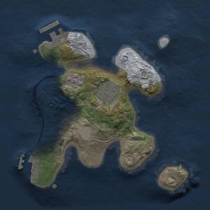 Thumbnail Rust Map: Procedural Map, Size: 2000, Seed: 1083357132, 5 Monuments