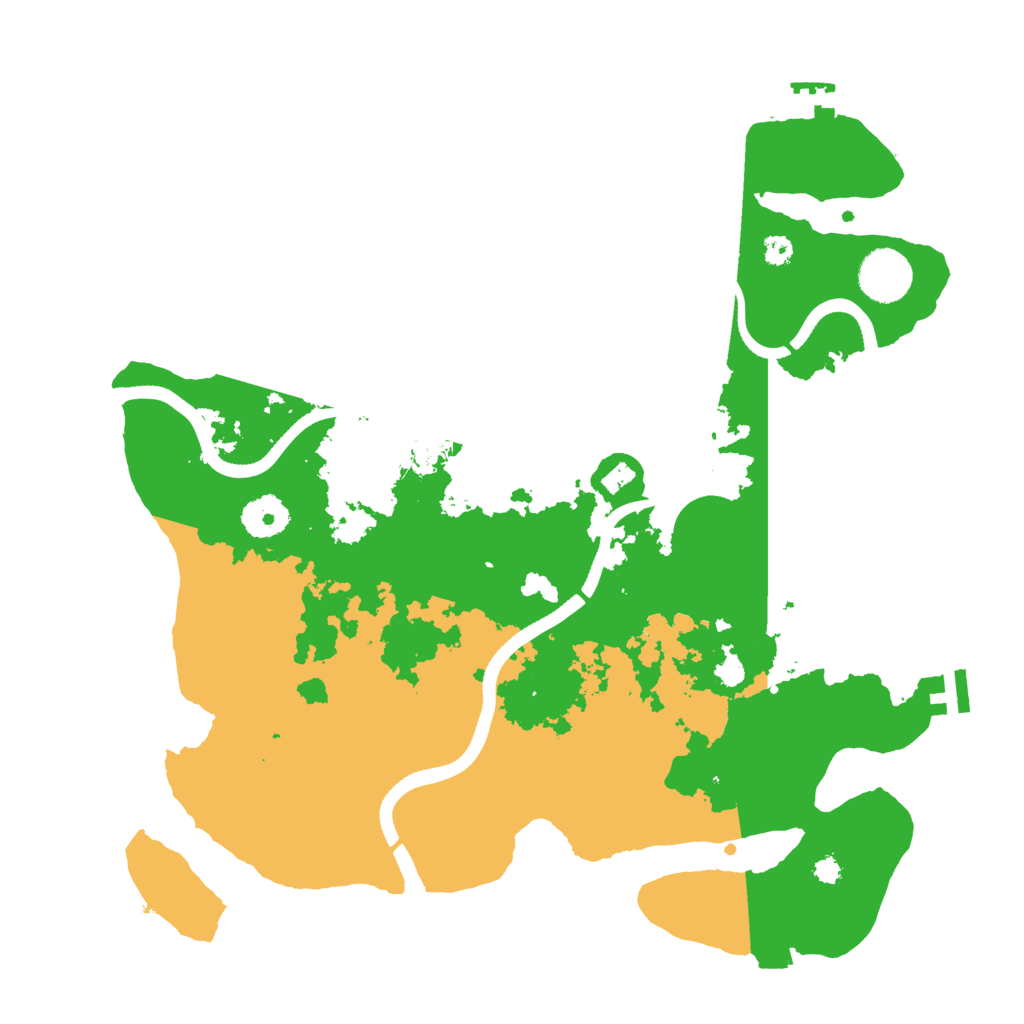 Biome Rust Map: Procedural Map, Size: 3500, Seed: 337090845
