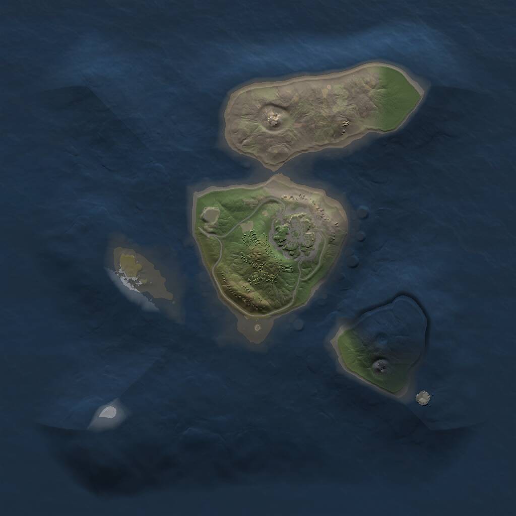 Rust Map: Procedural Map, Size: 1500, Seed: 306283964, 2 Monuments