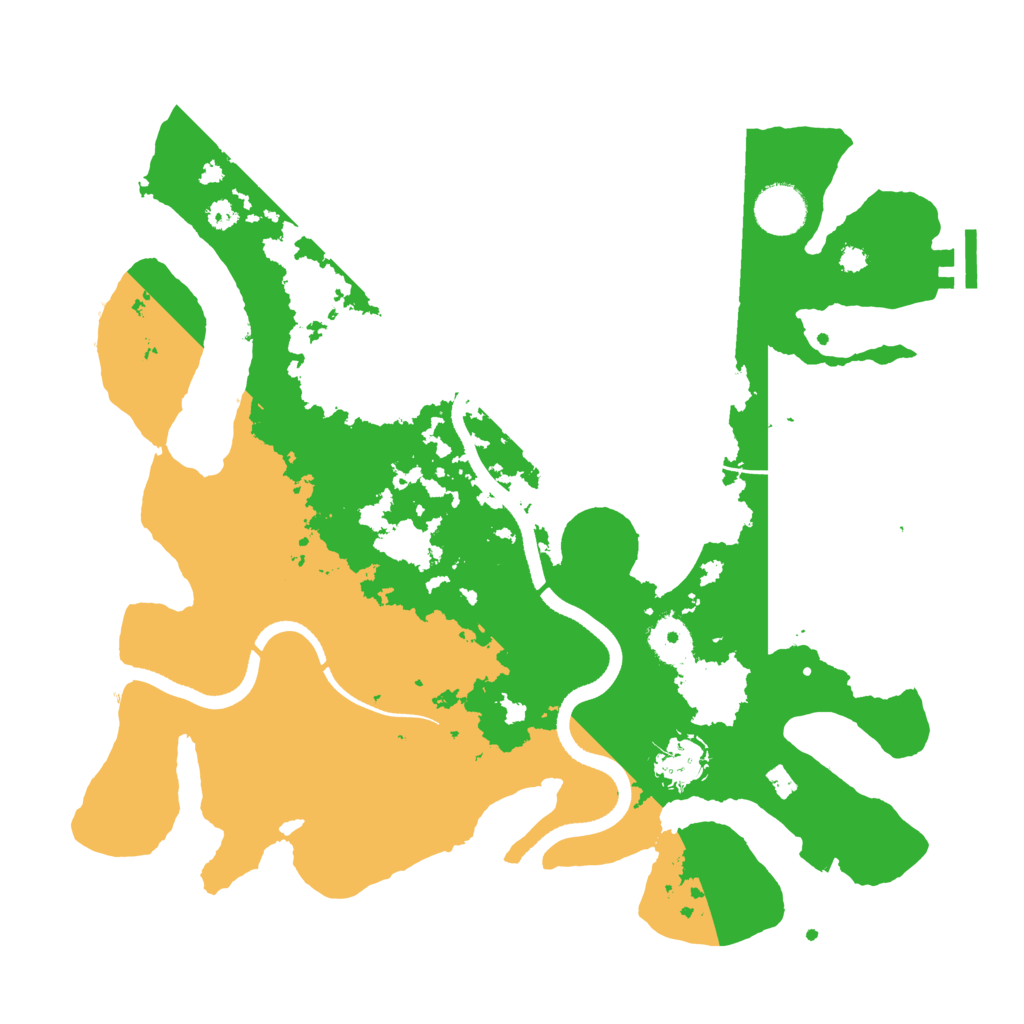 Biome Rust Map: Procedural Map, Size: 3500, Seed: 4574567