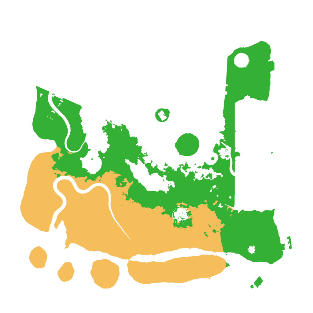 Biome Rust Map: Procedural Map, Size: 3700, Seed: 228004