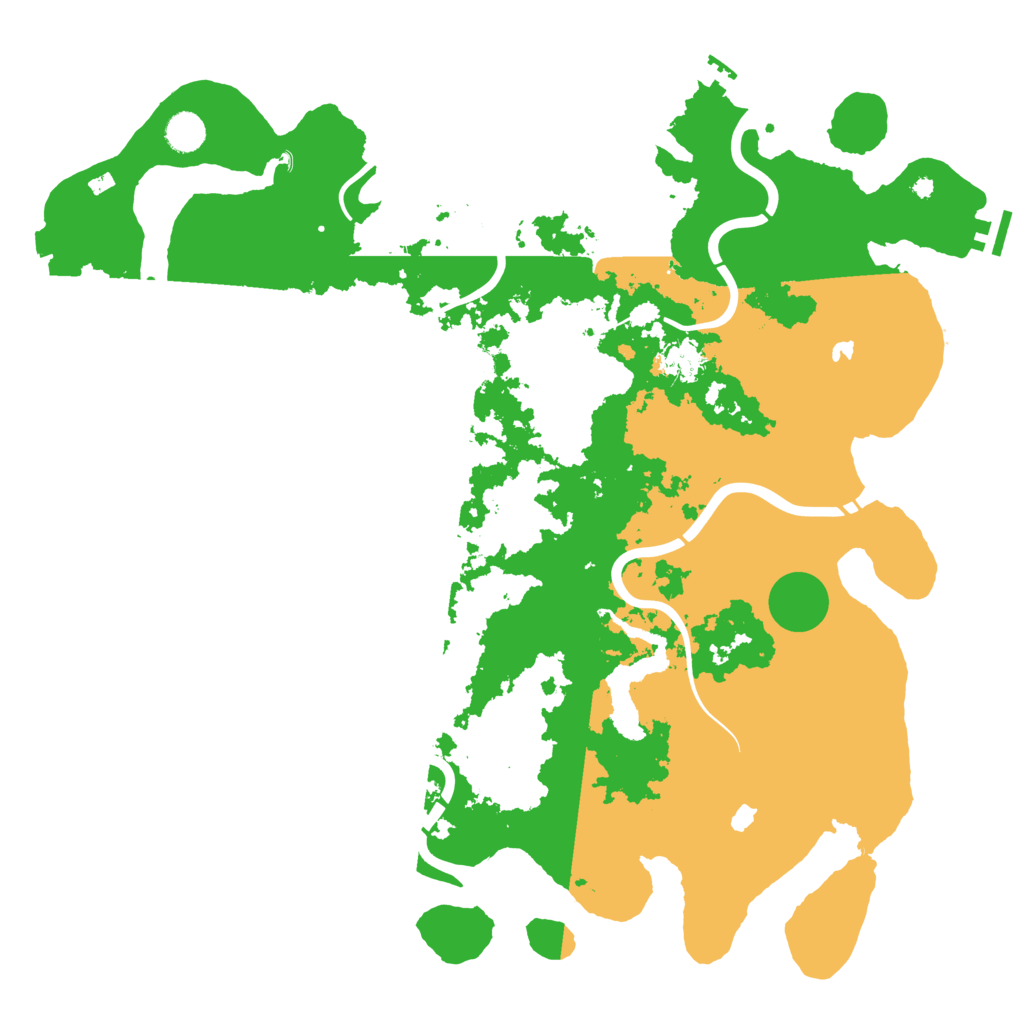 Biome Rust Map: Procedural Map, Size: 4500, Seed: 878454545