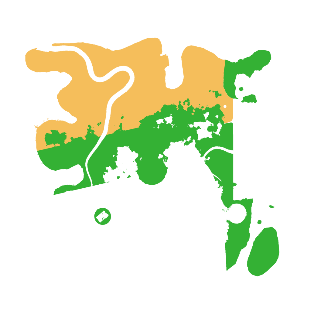 Biome Rust Map: Procedural Map, Size: 3000, Seed: 587642999