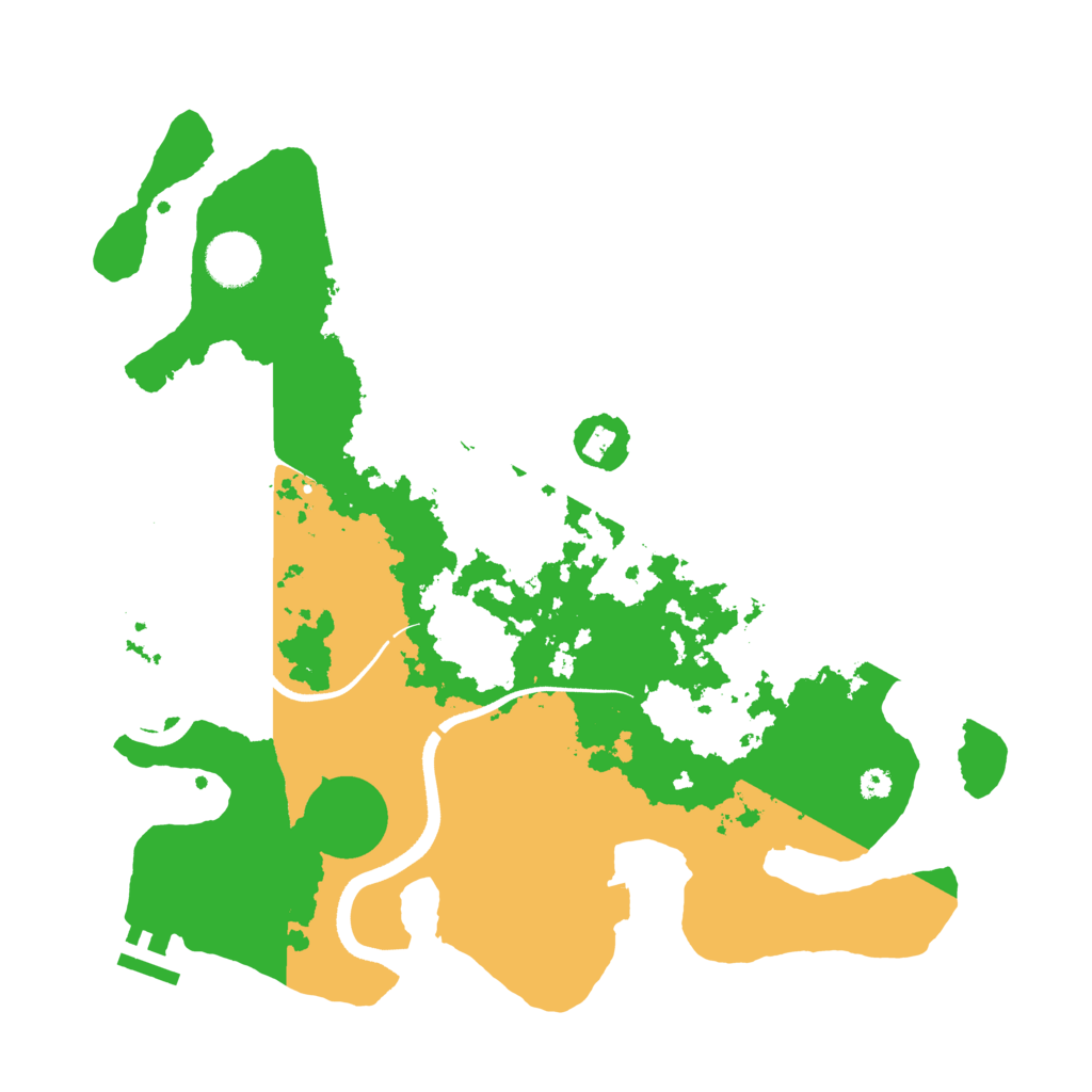 Biome Rust Map: Procedural Map, Size: 3500, Seed: 73507