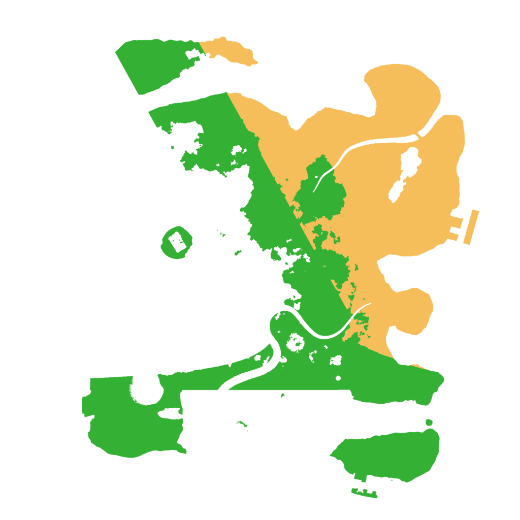 Biome Rust Map: Procedural Map, Size: 3000, Seed: 307049435