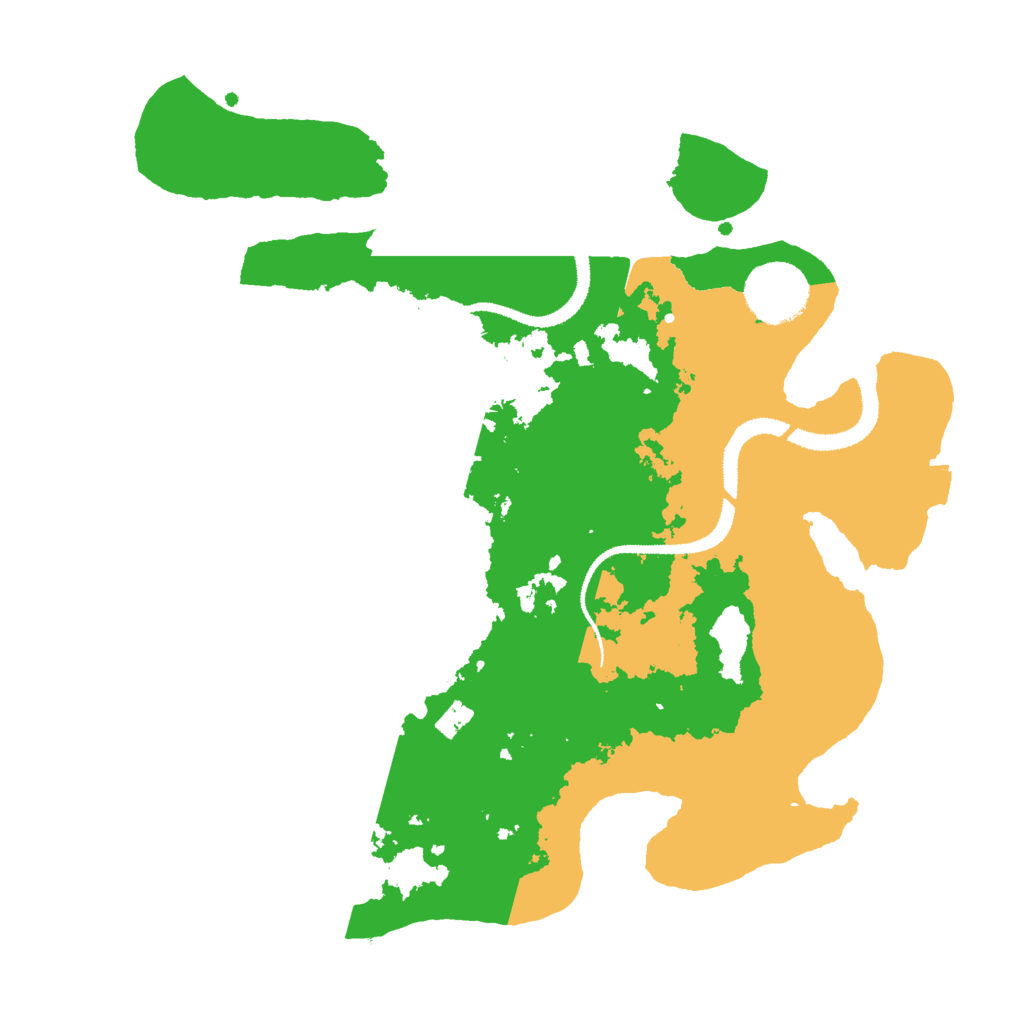 Biome Rust Map: Procedural Map, Size: 3000, Seed: 381308062