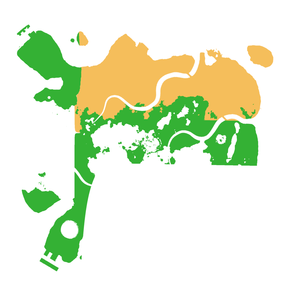 Biome Rust Map: Procedural Map, Size: 3000, Seed: 457770433