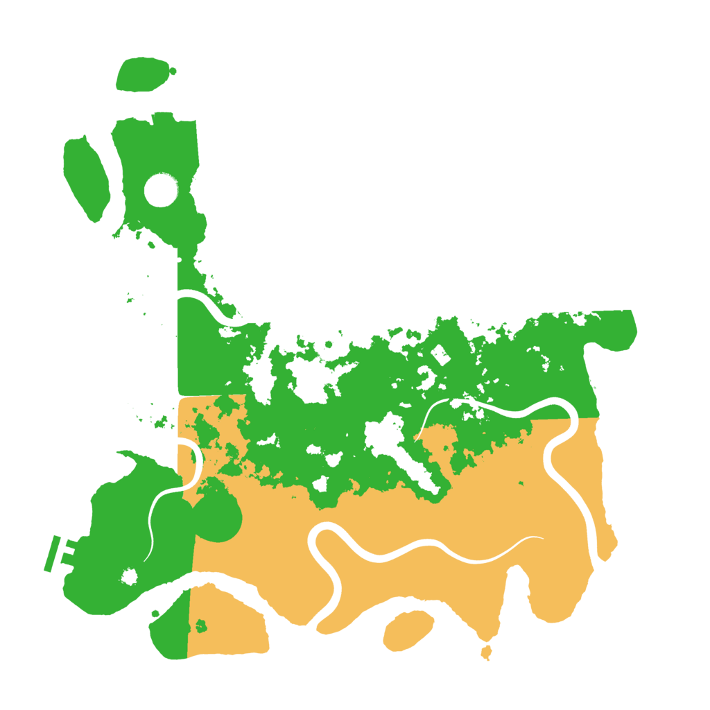 Biome Rust Map: Procedural Map, Size: 3900, Seed: 121895