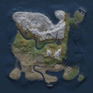 Thumbnail Rust Map: Procedural Map, Size: 3000, Seed: 866539861, 11 Monuments
