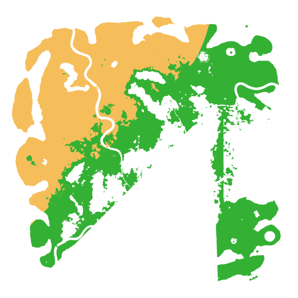Biome Rust Map: Procedural Map, Size: 5000, Seed: 1380850141