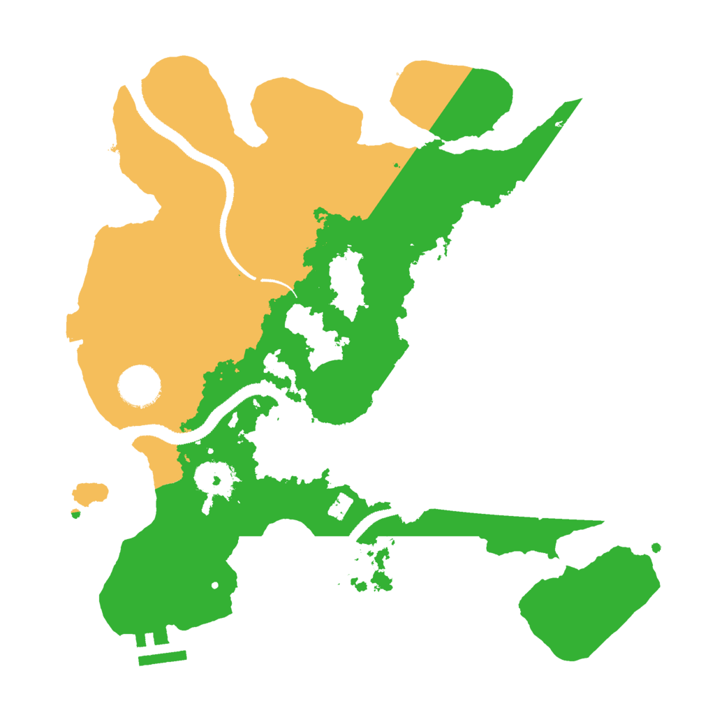 Biome Rust Map: Procedural Map, Size: 3000, Seed: 1529411643