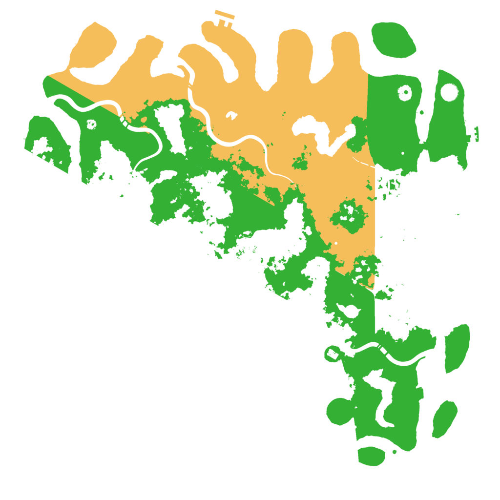 Biome Rust Map: Procedural Map, Size: 5000, Seed: 29214
