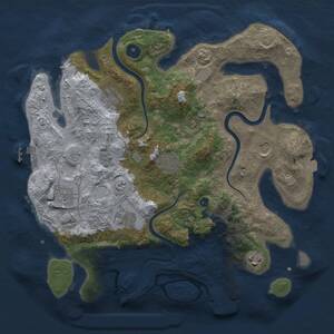 Thumbnail Rust Map: Procedural Map, Size: 3500, Seed: 581791443, 13 Monuments