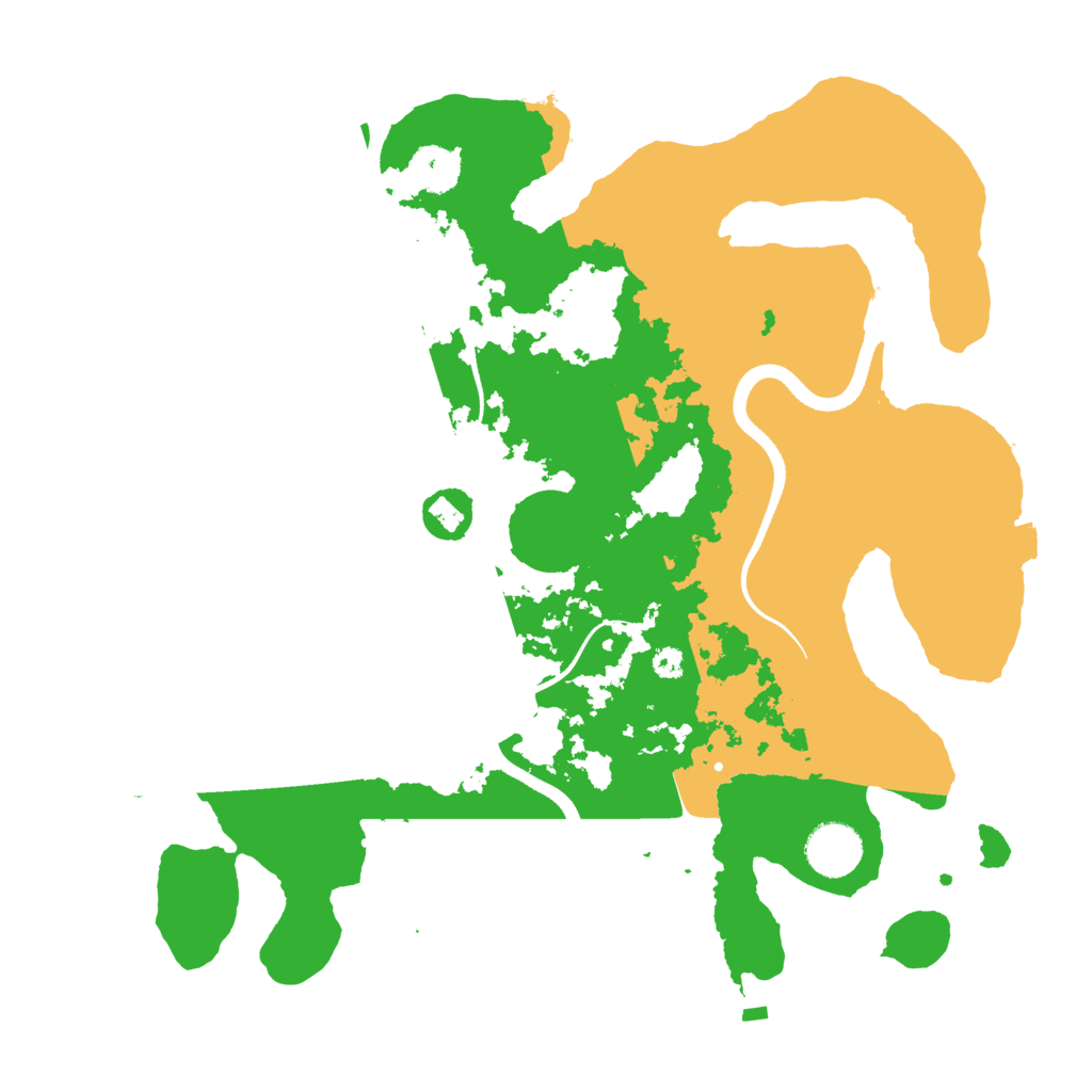 Biome Rust Map: Procedural Map, Size: 3500, Seed: 581791443