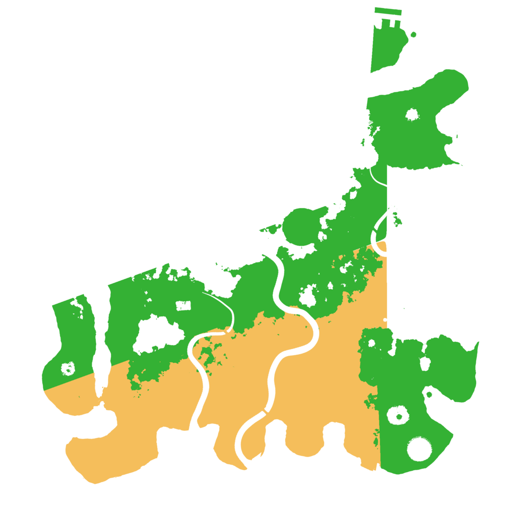 Biome Rust Map: Procedural Map, Size: 3750, Seed: 1204567211