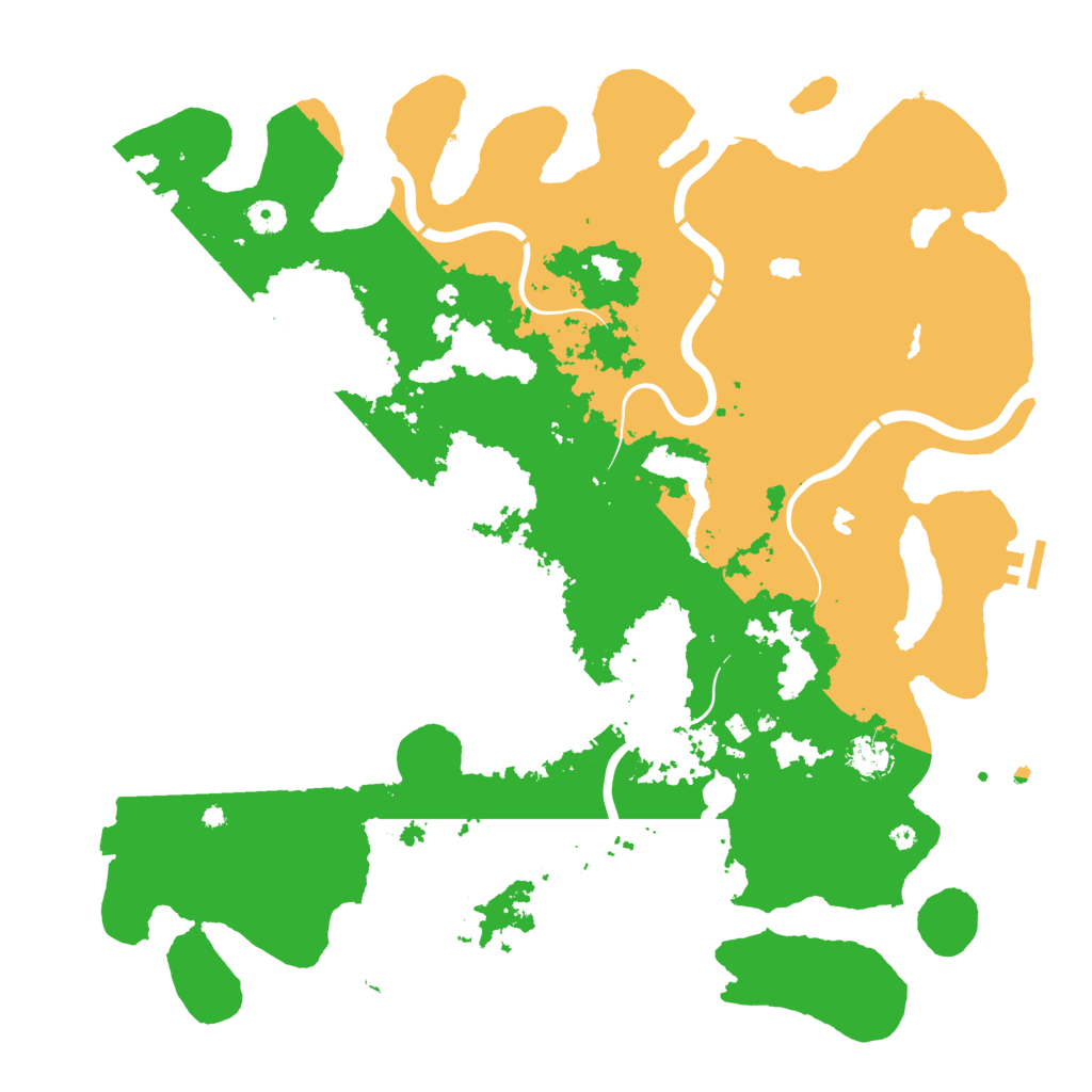 Biome Rust Map: Procedural Map, Size: 4500, Seed: 354310411