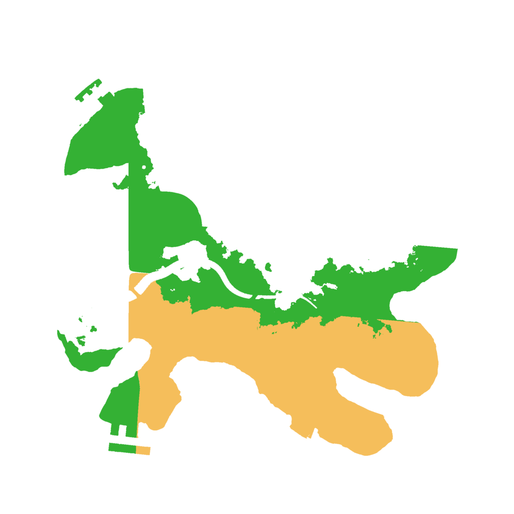 Biome Rust Map: Procedural Map, Size: 2500, Seed: 1795926877