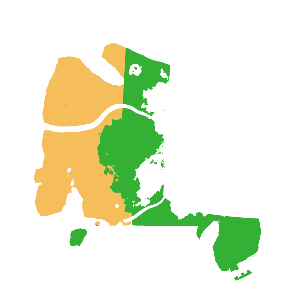 Biome Rust Map: Procedural Map, Size: 2500, Seed: 2432381