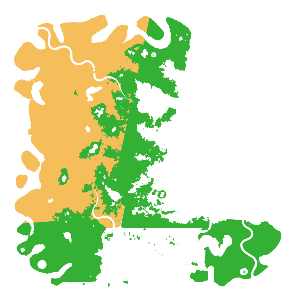 Biome Rust Map: Procedural Map, Size: 6000, Seed: 1066081842