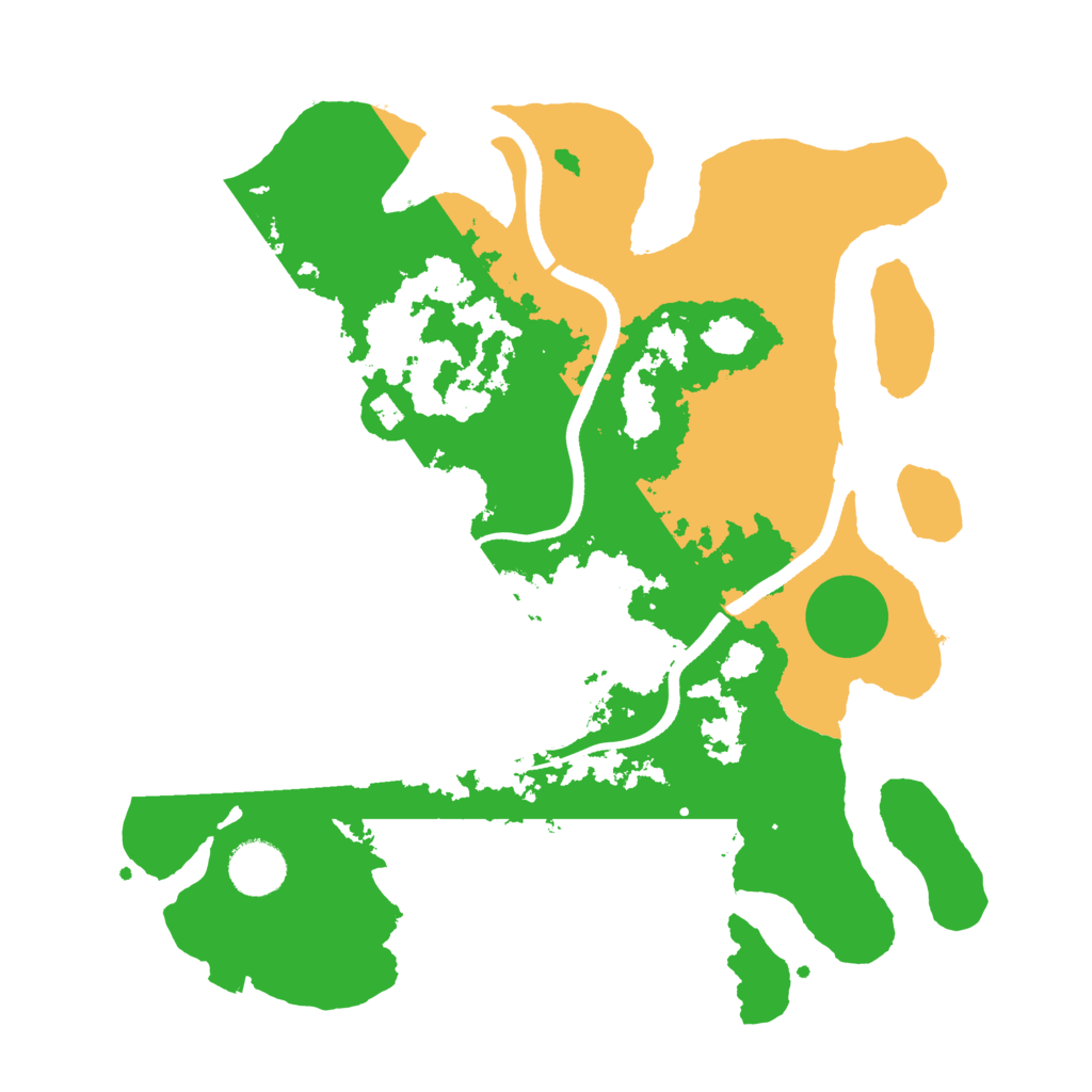 Biome Rust Map: Procedural Map, Size: 3500, Seed: 5403710
