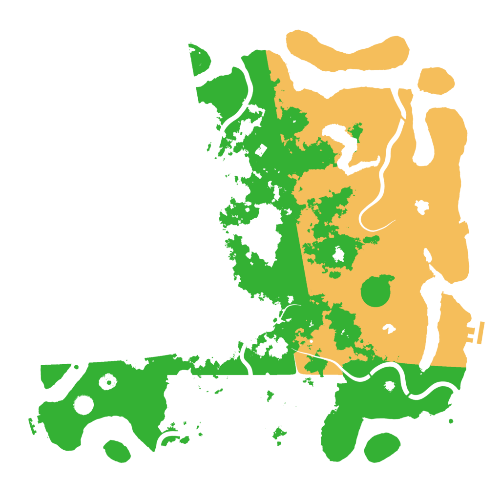 Biome Rust Map: Procedural Map, Size: 4500, Seed: 259521317