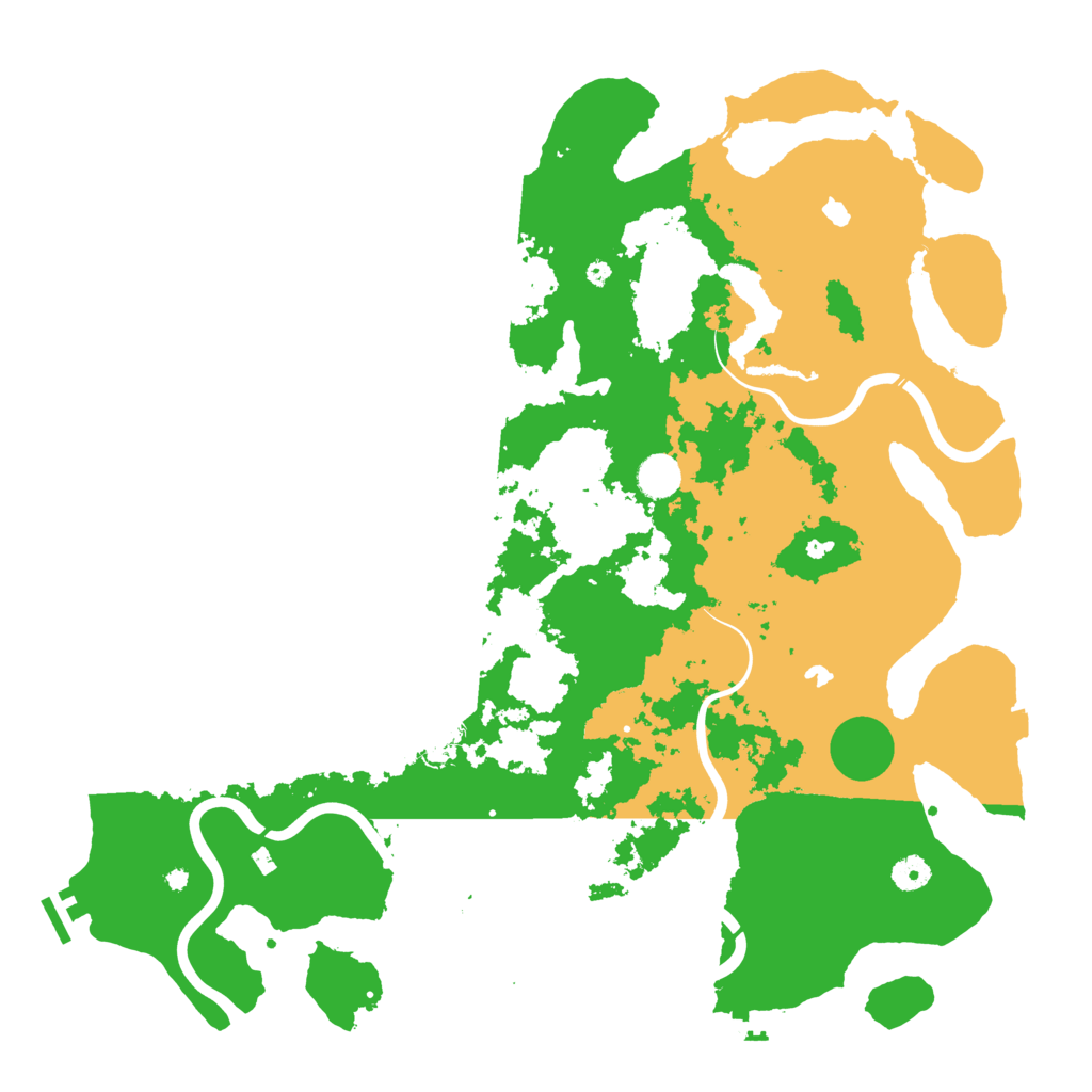 Biome Rust Map: Procedural Map, Size: 4500, Seed: 1531845722