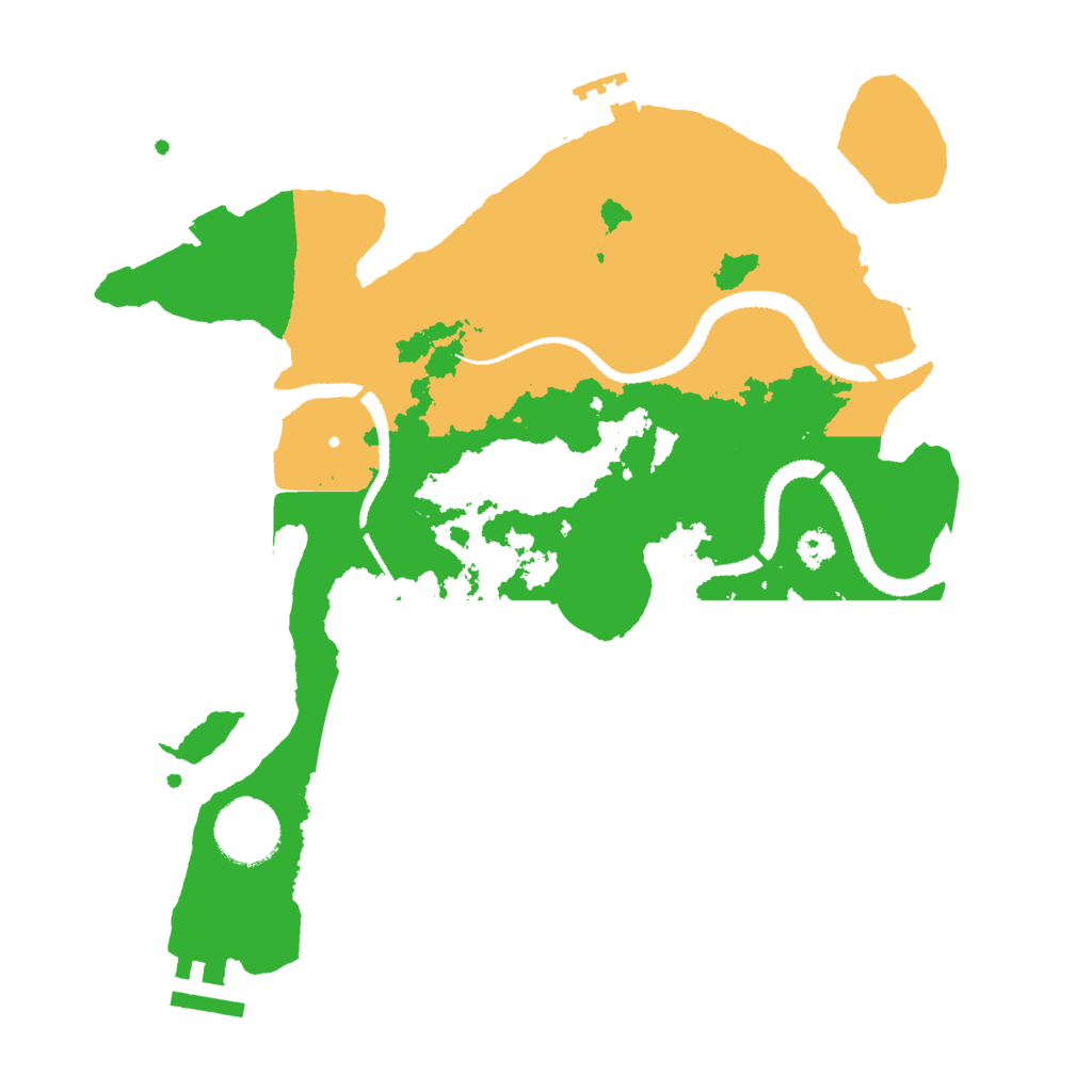 Biome Rust Map: Procedural Map, Size: 3000, Seed: 29182