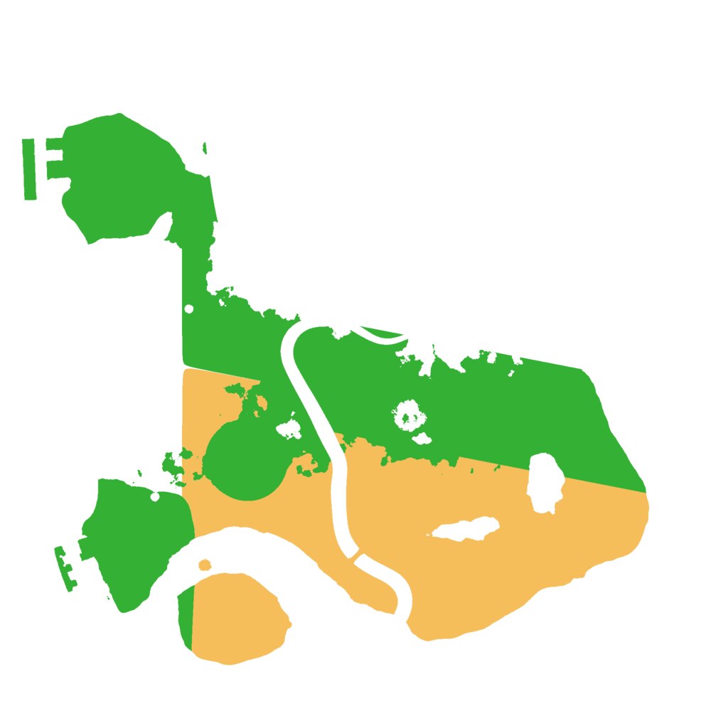 Biome Rust Map: Procedural Map, Size: 2400, Seed: 748834624