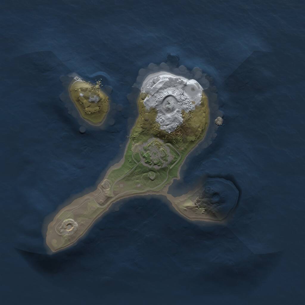 Rust Map: Procedural Map, Size: 1500, Seed: 420441646, 2 Monuments