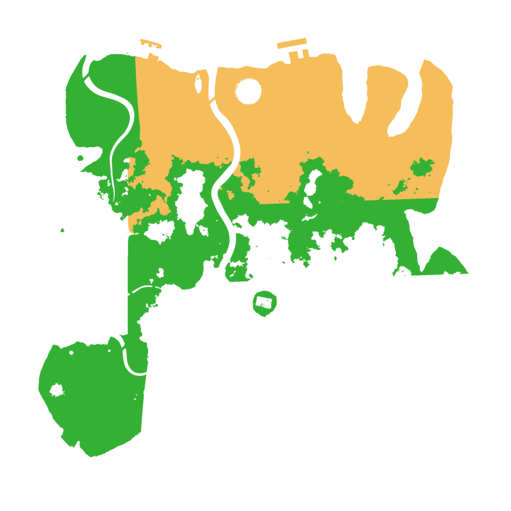 Biome Rust Map: Procedural Map, Size: 3500, Seed: 1509452564