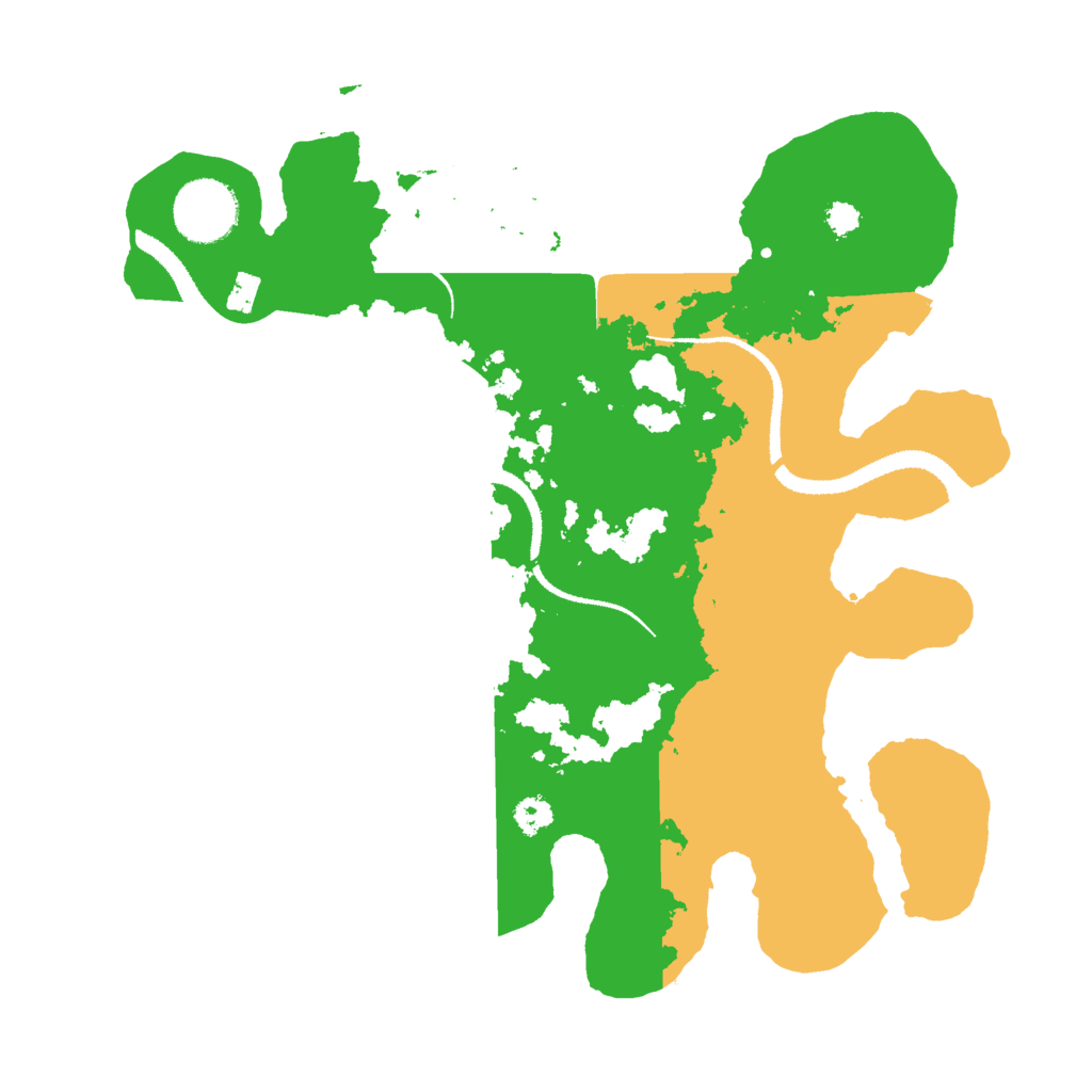 Biome Rust Map: Procedural Map, Size: 3000, Seed: 6592840