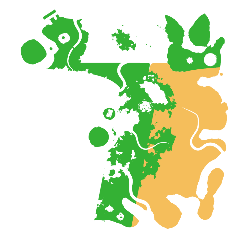 Biome Rust Map: Procedural Map, Size: 3500, Seed: 878244678