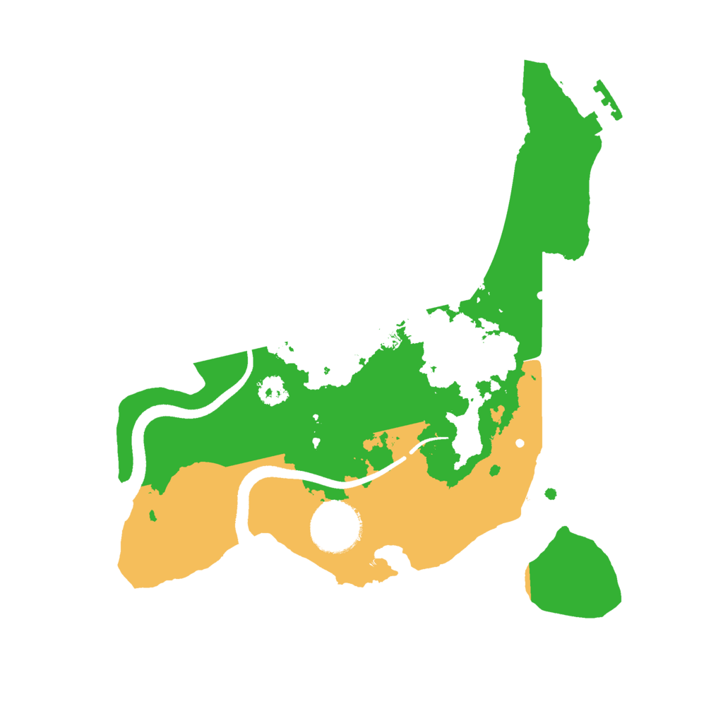 Biome Rust Map: Procedural Map, Size: 2500, Seed: 2025539419