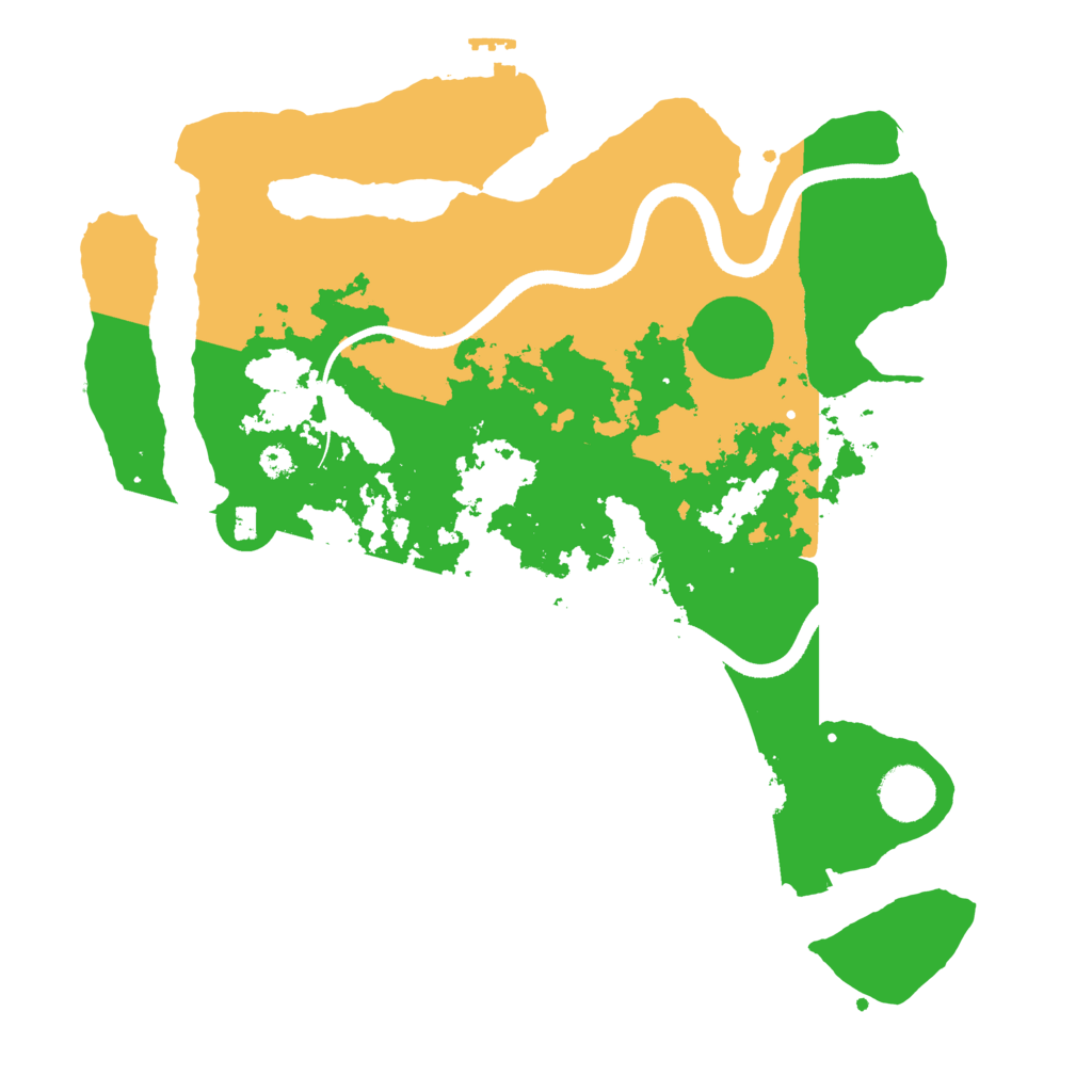 Biome Rust Map: Procedural Map, Size: 3500, Seed: 6424334