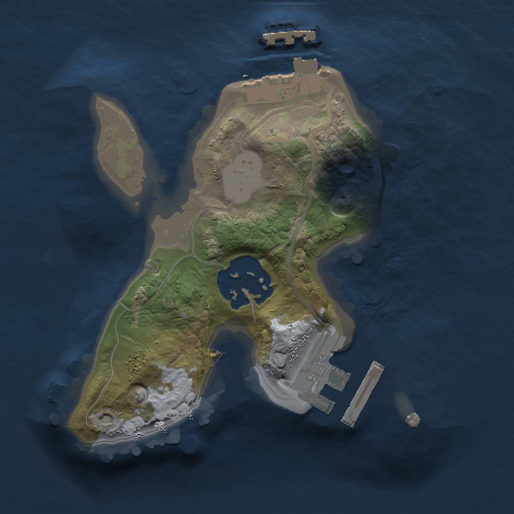Rust Map: Procedural Map, Size: 1500, Seed: 1772273350, 4 Monuments