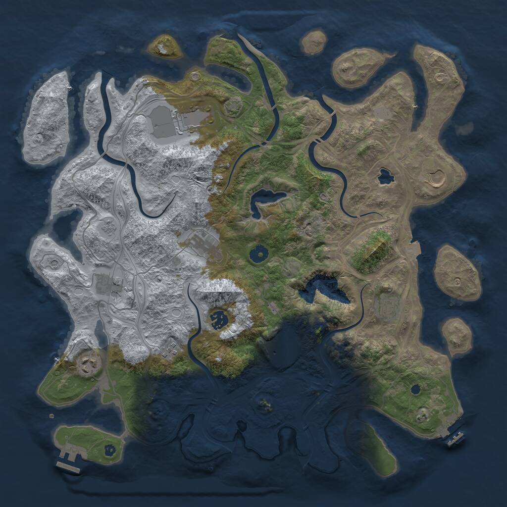 Rust Map: Procedural Map, Size: 4250, Seed: 1034530530, 15 Monuments