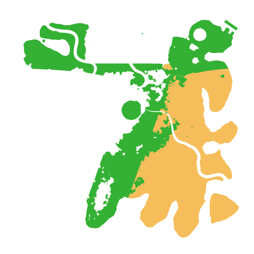 Biome Rust Map: Procedural Map, Size: 3500, Seed: 1587096672