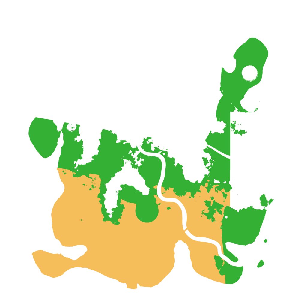 Biome Rust Map: Procedural Map, Size: 3500, Seed: 80649237