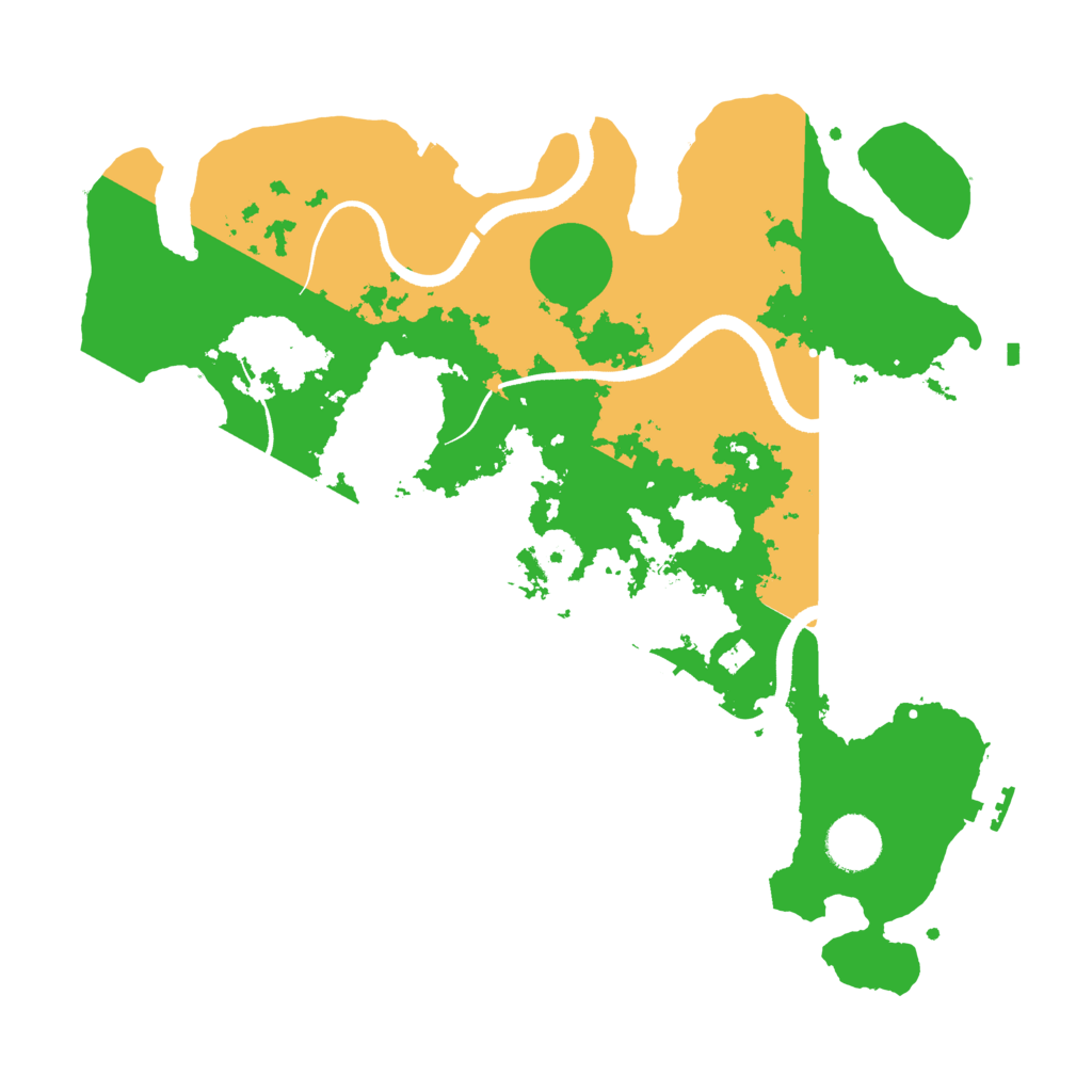 Biome Rust Map: Procedural Map, Size: 3500, Seed: 359619131