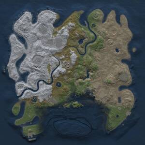 Thumbnail Rust Map: Procedural Map, Size: 4200, Seed: 1426604, 17 Monuments