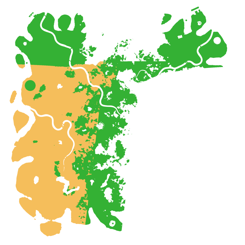 Biome Rust Map: Procedural Map, Size: 6000, Seed: 1757721728
