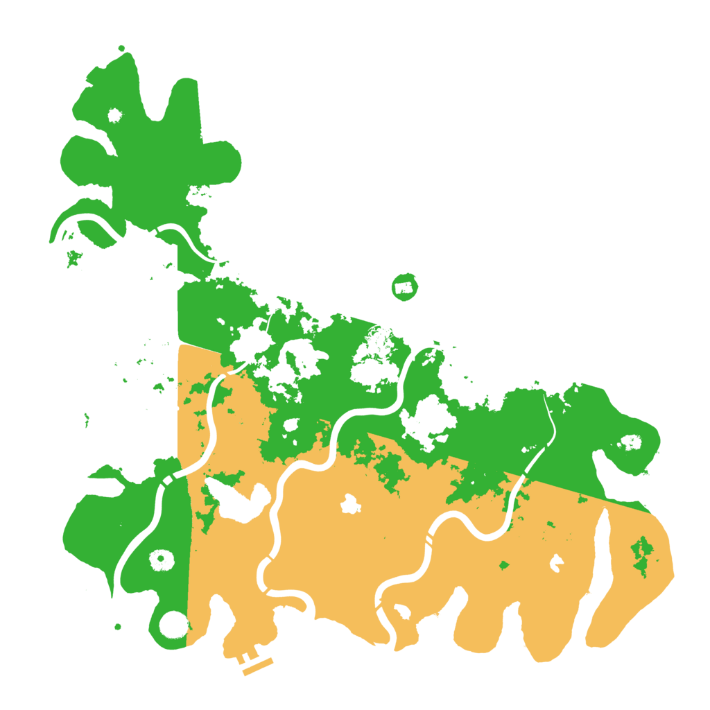 Biome Rust Map: Procedural Map, Size: 4500, Seed: 80354035
